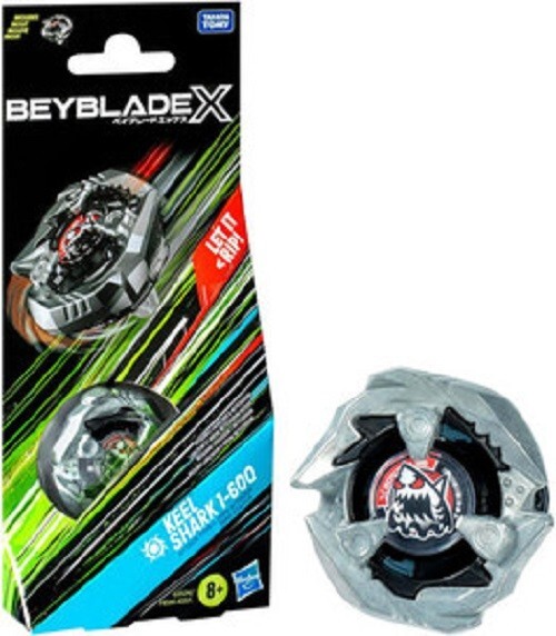 Beyblade X Keel Shark 3-60LF – Booster De Toupie Attaque – Pièces Interchangeables – Dès 8 Ans