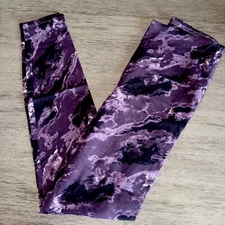 No Boundaries Juniors High Rise Ankle Leggings XS 0-2 XXL 20 Purple Soft NWT