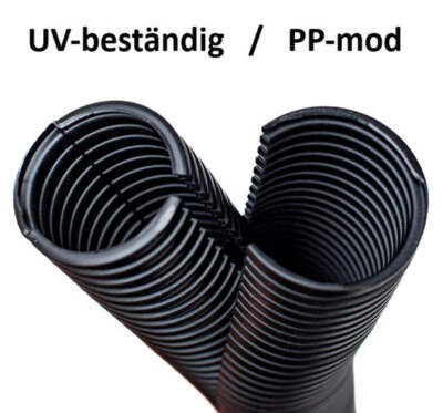5 10 25 m Schlemmer Wellrohr uv-beständig zweiteilig Kabelschutz