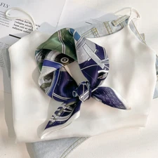 100% Mulberry Silk Scarf Women Square Head Square Necktie Hairband Printed 20*