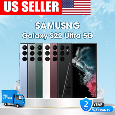 NEW SEALED SAMSUNG GALAXY S22 ULTRA 5G 128GB/256/512GB FACTORY UNLOCKED US SHIP