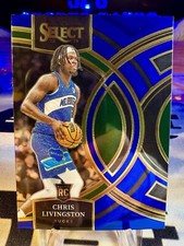 2023-24 Chris Livingston Panini Select Premier Rookie Card #107 Milwaukee Bucks. rookie card picture