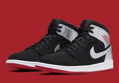 jordan 1 red silver black