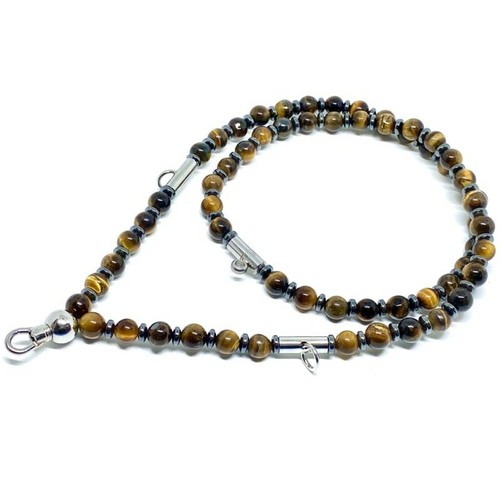 Necklace Stone Brown 4 hook Thai Buddha Buddhist Amulet Pendant 25" - Picture 3 of 3
