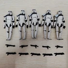 5pcs 3.75" Star Wars Stormtroopers OTC Trilogy Action Figure + 10 Blasters
