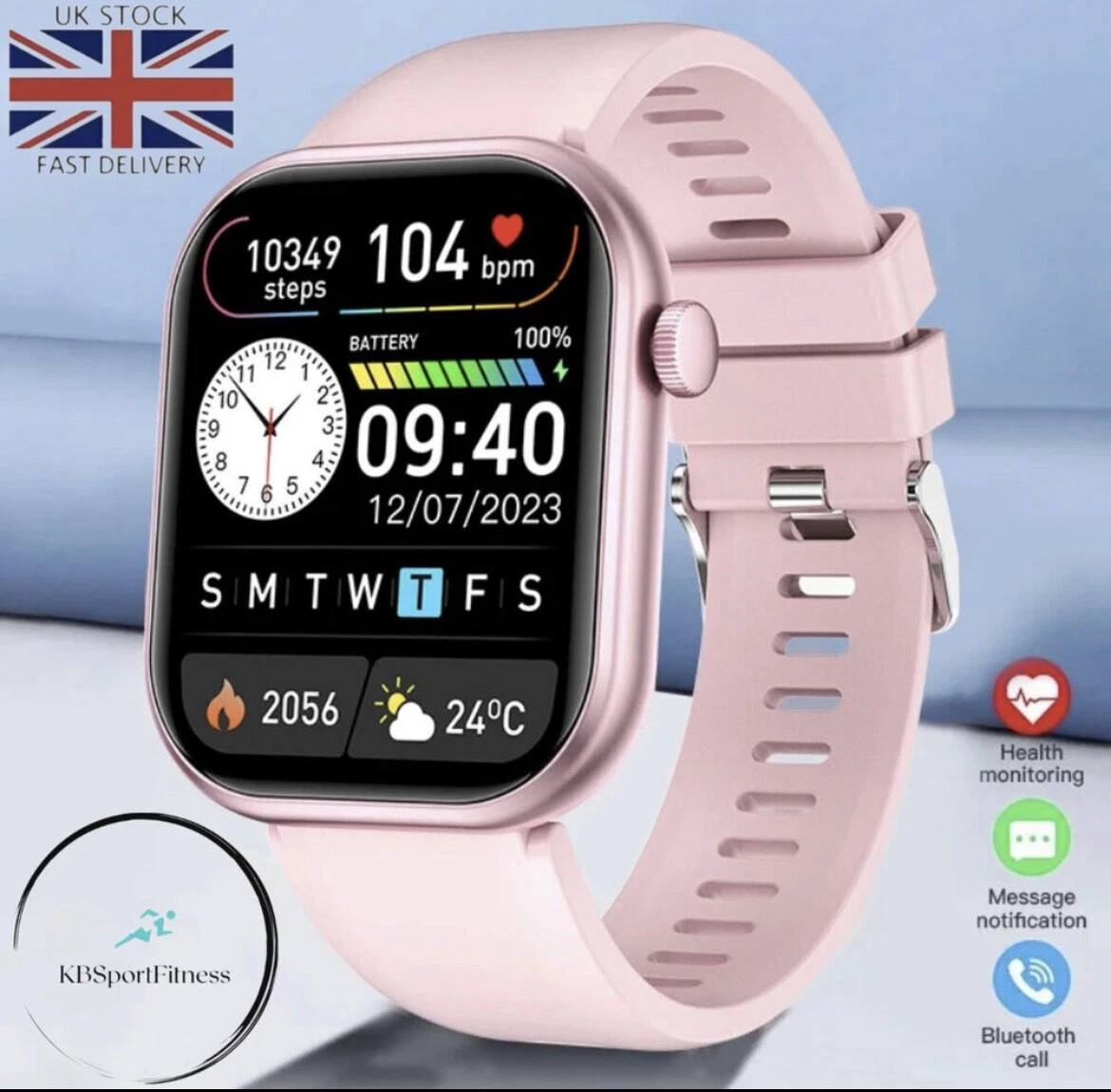 Smart Watch for Women Pedometer Fitness Tracker Heart Rate Sleep Blood Monitor