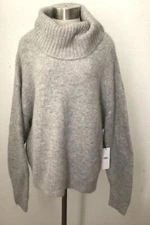 UGG Women's Lylah Roll Neck Sweater Gray Relaxed Fit Sz XL NWT $148