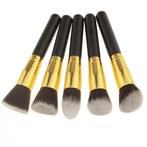 10 Stück Make-up Pinsel Kosmetik Augenbrauen Rouge Foundation Puder Kit Set PRO Beauty - Bild 9 von 13