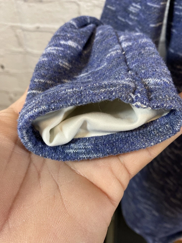 Sudadera polar envolvente azul té verde para mujer talla S Foto 4 de 4