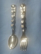 Mud Pie Baby Prince Keepsake Spoon Fork
