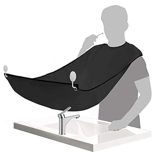 Beard Apron, Beard Bib Hair Catcher for Self-Shaving Trimming, Cape Grooming UK - 第 6/6 張圖片