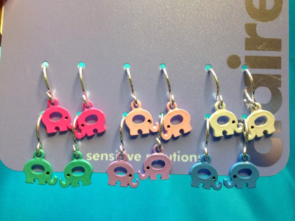 Claire's elephant shop earrings
