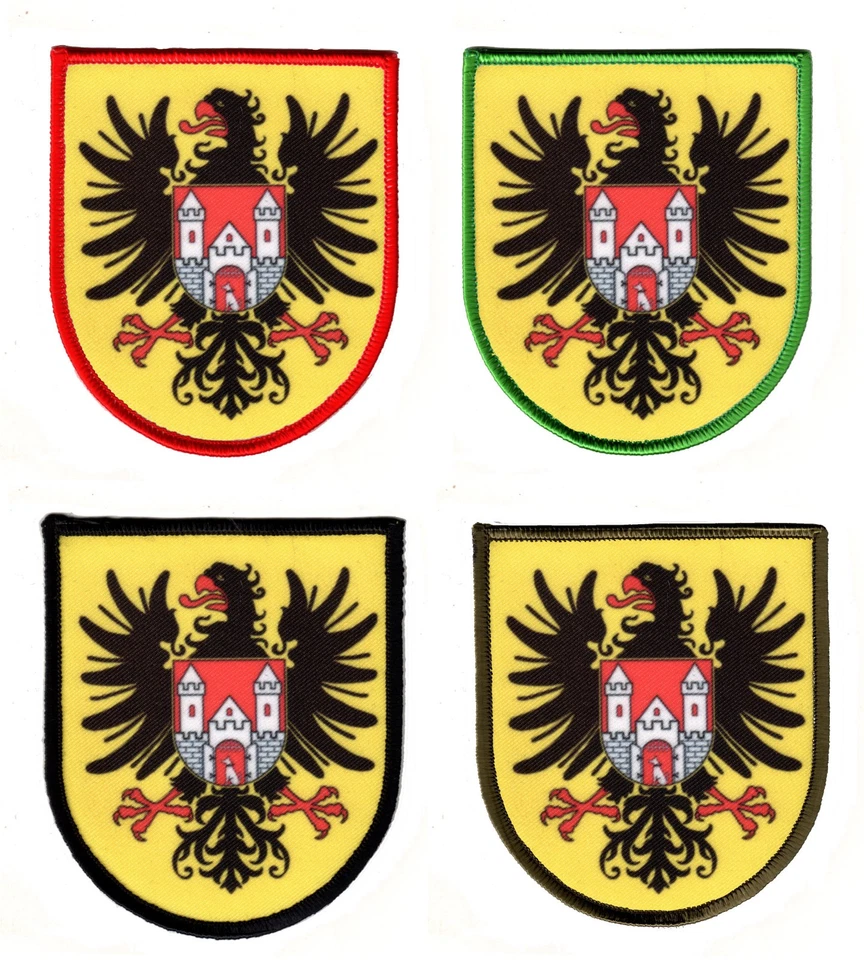 MARKENLOS 🇩🇪 Quedlinburg Wappen "Aufnäher"Patch/Sachsen-Anhalt/Harz/Deutschland