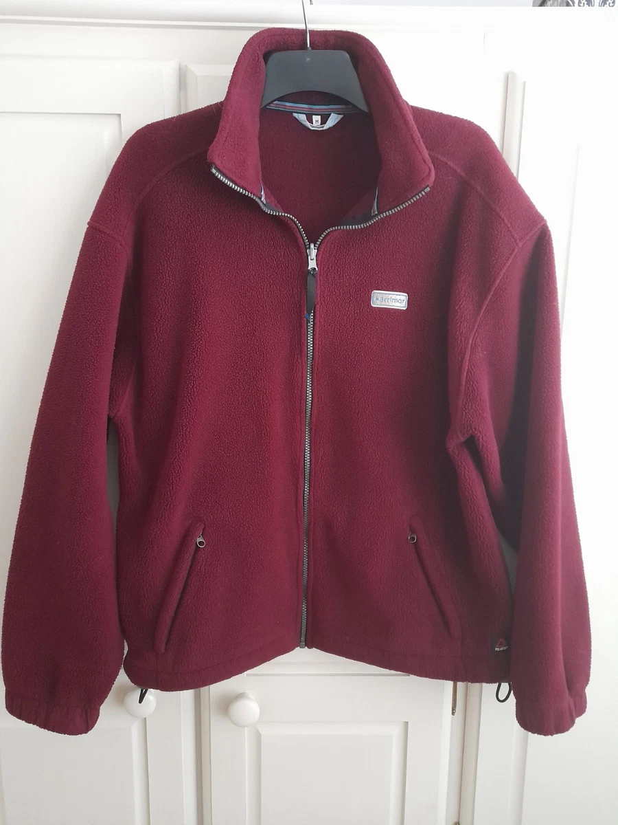 Veste Polaire Karrimor Vintage - Homme Taille M - Bordeaux - Polartec - Fermeture éclair Complète - Occasion