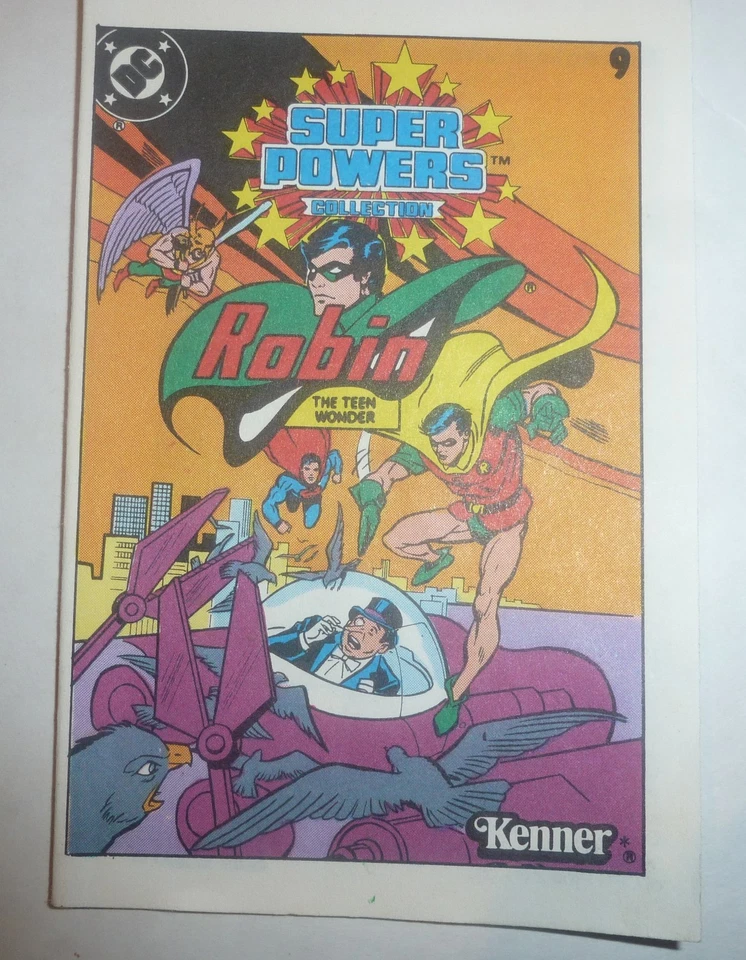 2 mini cómics Kenner DC Super Powers 1984 #9 y 14 Robin Martian Manhunter con figura Foto 3 de 4