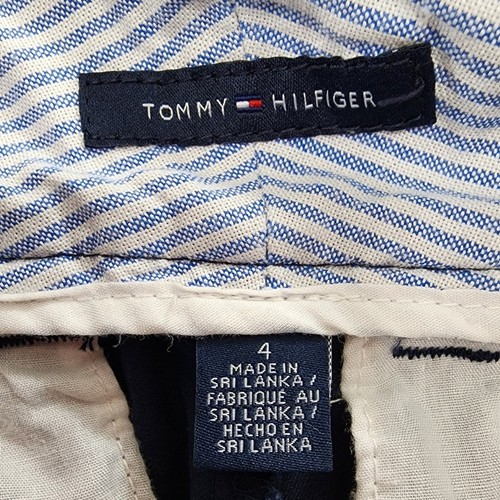 Tommy Hilfiger Cotton Bermuda Walking Shorts Size 4 Navy Blue Classic Casual - Picture 4 of 11