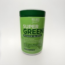 WELLNESS garden SUPER GREENS POWER BLEND, Natural Flavor 9.88 OZ. Exp: 12/2027