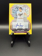 2022 Panini Prizm Draft Picks - Joe Lampe Guardians Gold Prizm Autographs /10