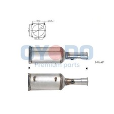 1x Ruß-/Partikelfilter, Abgasanlage Oyodo 20N0083-OYO passend für CITROËN