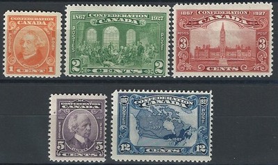 1927 Kanada Georg V Konföderation 5v. postfrisch SG Nr. 266/70