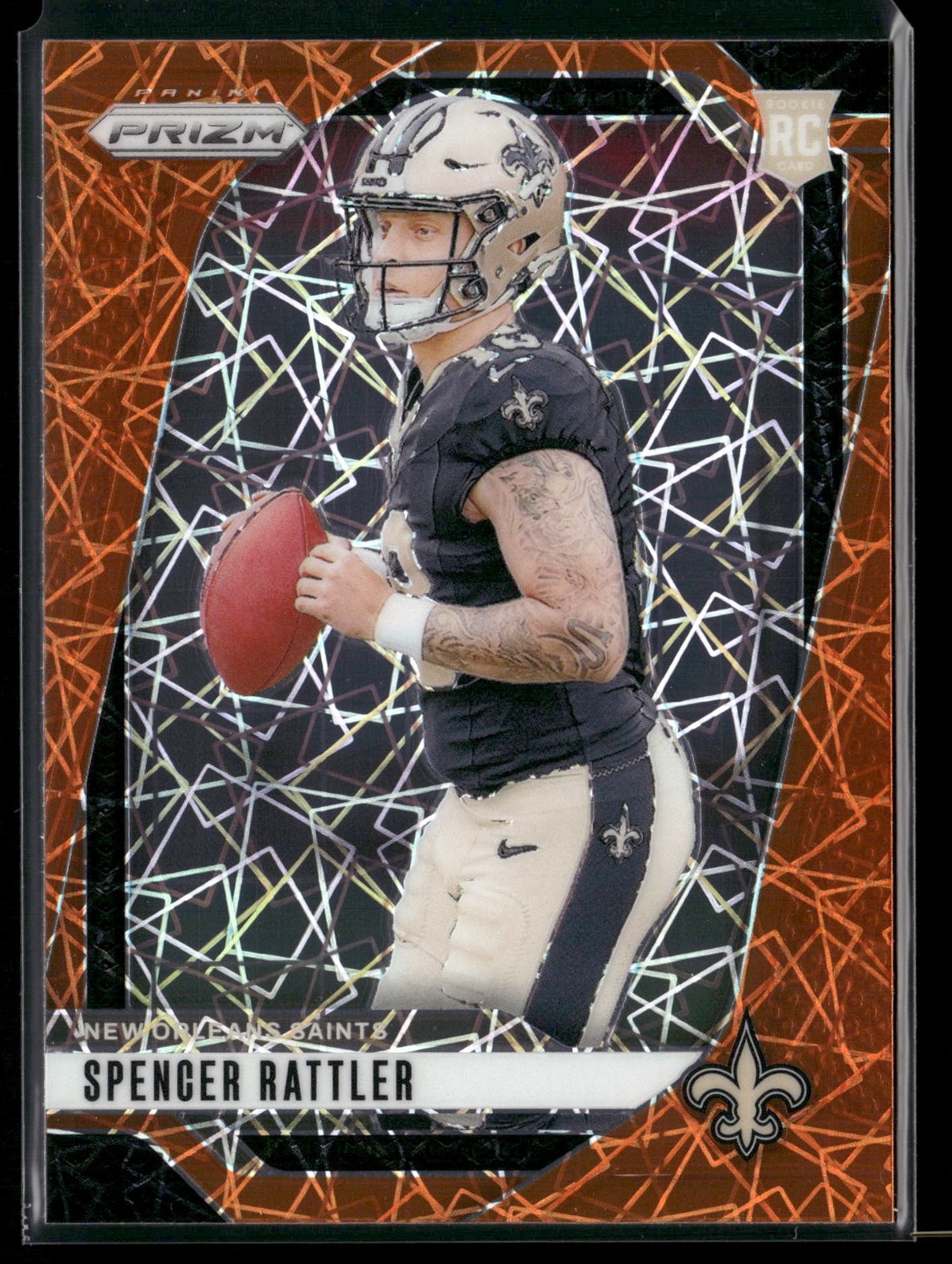 Spencer Rattler 2024 Panini Prizm #388 Lazer RC Rookie