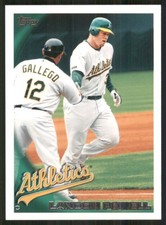 2010 Topps #588 Landon Powell Oakland Athletics Baseball Card 35366