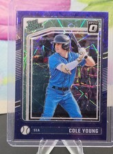 2024 Panini Donruss - Optic Rated Prospects Cole Young #139 Blue Velocity Prizm