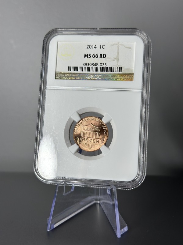 2014 1C Lincoln Shield Cent Penny NGC MS66 RD
