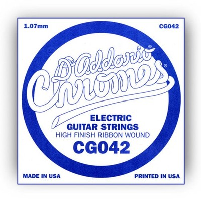 D'Addario CG042 Flat Wound Einzelsaite - Einzelsaite für Gitarren