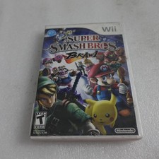Super Smash Bros Brawl Nintendo Wii Case Manuals Only - NO GAME