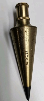 JLT Plumb Bob (Johnson Level & Tool) 8 oz. Brass Finish Replaceable Tip