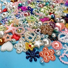 Amaney Around 300pcs 4-20mm Random Mixed Styles Crafts Material Kit Fl