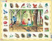 Puzzle (48 T.) Im Wald (Larsen) Neu/Ovp