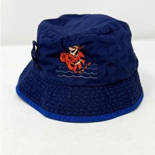 Vintage Disney Store Winnie the Pooh Tigger Bucket Hat Kids XXS XS Blue