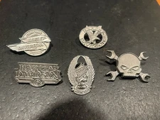 Lot Of 5 Harley Davidson Hat Pins Assorted  Biker Motorcycles
