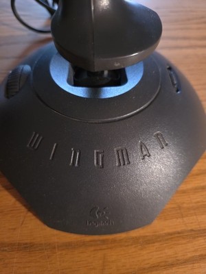 Vintage Logitech Wingman Joystick #3001 for PC & Mac Gaming Flight Stick
