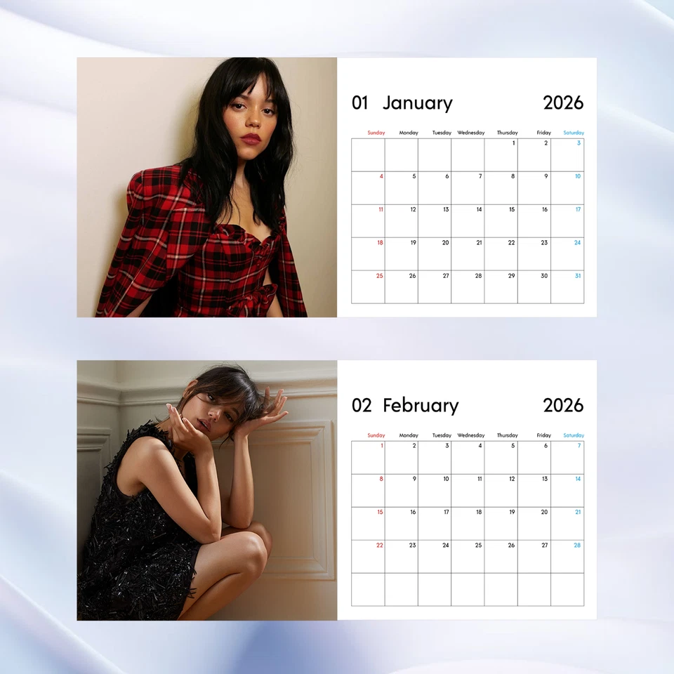 Jenna Ortega 2026 Calendar, Celebrity Wall Calendar, Stylish Star Fan Gift - Image 2 of 4