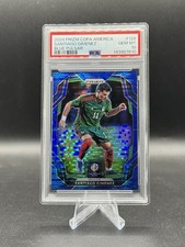 2024 Copa America Santiago Gimenez Blue Pulsar Jersey Numbered  /75 PSA 10 POP 1