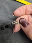 925 black and silver beaded necklace vintage — photo 2