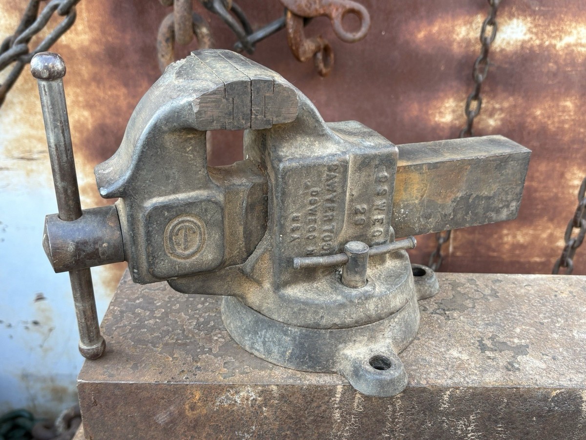 Vintage Sawyer Tool Co Oswego 23 Swivel Bench Vise USA 🇺🇸 | eBay