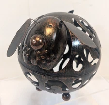 True Dog Wine Cork Holder Metal Bronze Tone Footed