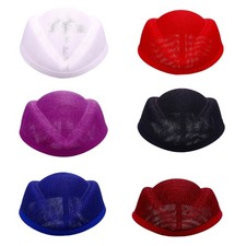 Elegant Pillbox Hat Fascinators Hat Flax Base 1920s Tea Hat for Girls Women