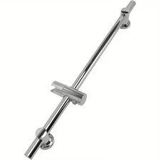 Shower Riser Rail Kit Slider Adjustable Chrome Head Holder Bracket Bathroom Set