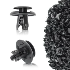 100Pcs Push Clips Fastener Rivets Retainer Fender Liner 7mm Hole Dia For Civic