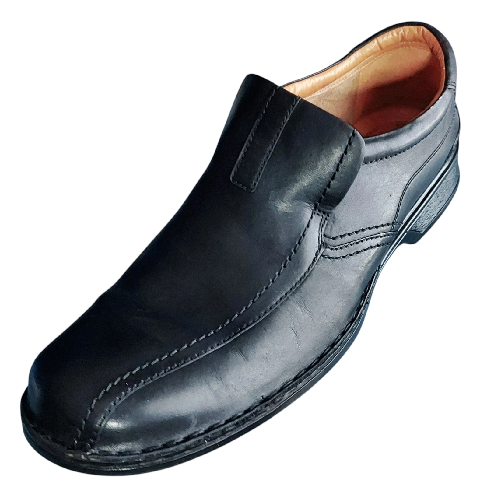 Mocassino uomo Clarks Collection Soft Cushion Ortholite in pelle nera taglia 15