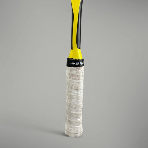 Dunlop Blackstorm Surge Squash Racket Racquet - Yellow Black - With Cover - Picture 2 of 7