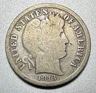 1913-S  BARBER DIME    BETTER DATE  #1978