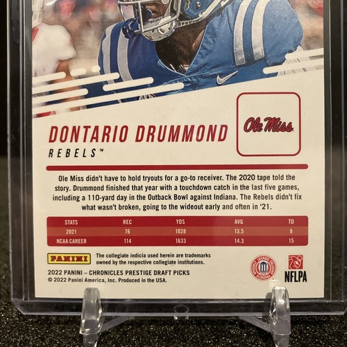 2022 Panini Draft Picks - Prestige Xtra Points AU #PX-DDR Dontario Drummond - Foto 10 di 14