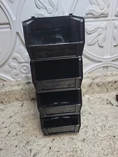 30210 AkroBins Plastic Storage Bins, Space-Saving Stackable Bins for Garage,