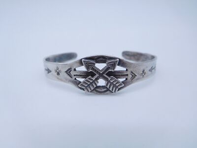 ブレスレット・バングル Vintage Indian Jewelry (Fred Harvey era) Fred Harvey Era Navajo Sterling Bracelet